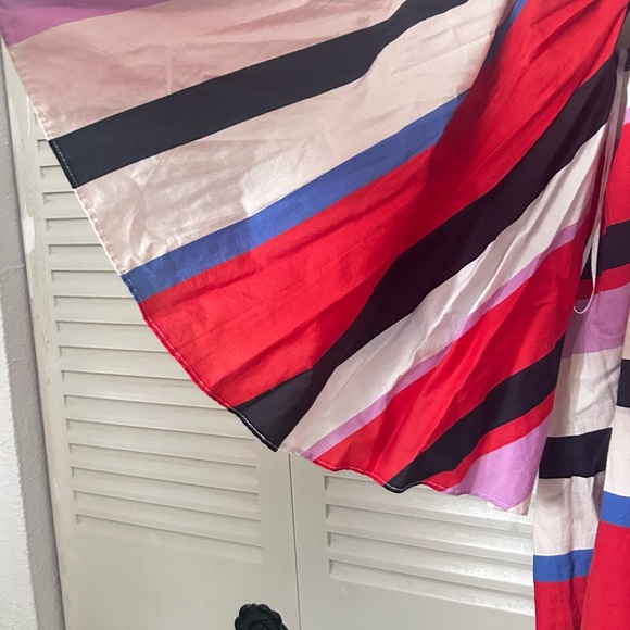 N/Nicholas Amalfi Cold Shoulder Mini Dress – Multicolor Stripes, Size 10… - Picture 6 of 7